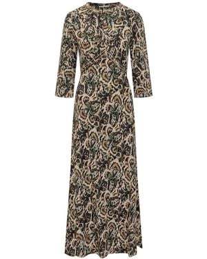 Ba&sh Long Dress With Animal Print - White