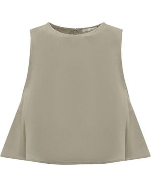 Ami Paris Flared Top - Natural