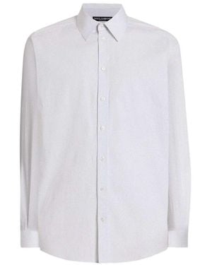 Dolce & Gabbana Polka Dot Shirt - White