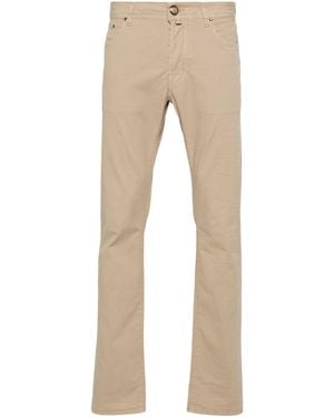 Jacob Cohen Bard Slim Fit Five Pockets Denim Clothing - Natural