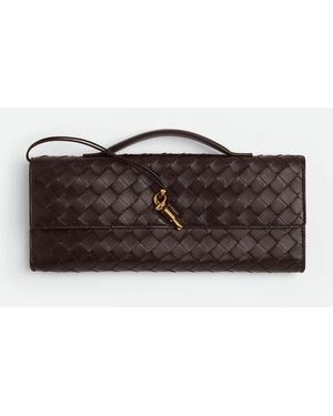Bottega Veneta "andiamo" Medium Pouch - Brown