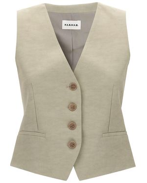 P.A.R.O.S.H. 'Raisa' Vest - Natural