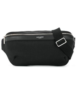 Saint Laurent Canvas Fanny Pack Bags - Black
