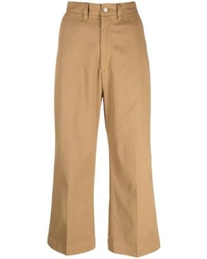 Polo Ralph Lauren Wide-Leg Cotton Pants - Natural