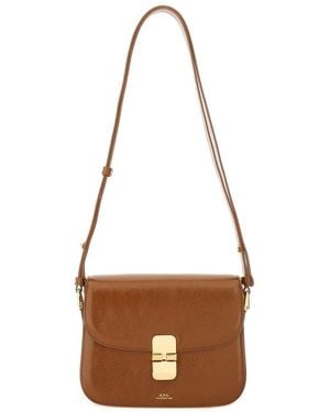 A.P.C. Small "Grace" Bag - Brown