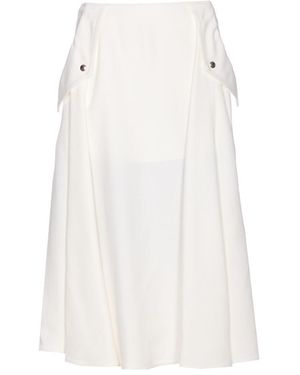 ワンピース BOTTEGA VENETA Women Mid Skirts 725506V2LB0 9071 WHITE Bottega Veneta - White & Parakeet Embroidered Mini Skirt