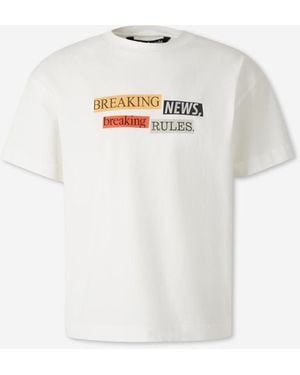 Palm Angels T-shirt With Printed Logo - White