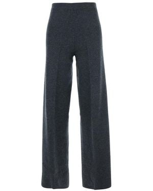 Semicouture Pants With Back Pocket - Blue