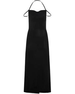 Marine Serre Thong Long Dress - Black