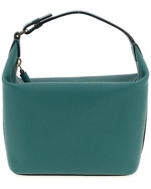 ショルダーバッグ・ポシェット VALEXTRA MILANO MEDIA SHOULDER BAG Valextra Milano bag: Luxury structured two handles leather purse