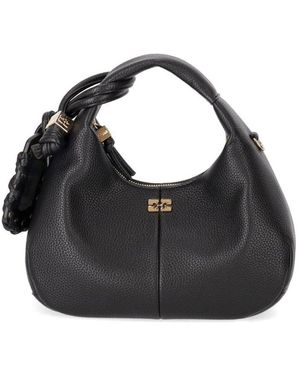 Ganni Hobo Mini Bag - Black