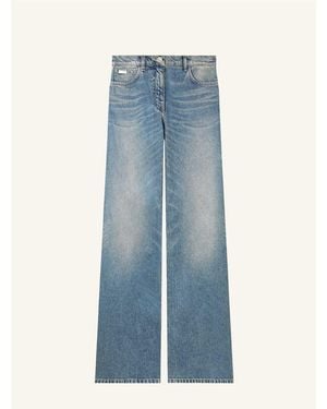 Courreges Baggy Trousers Hammer Denim - Blue