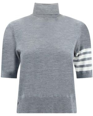 Thom Browne Turtleneck Sweater - Gray