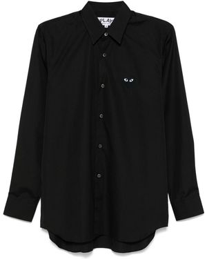 COMME DES GARÇONS PLAY Shirt With Patch - Black