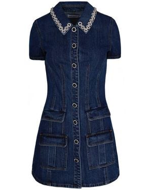 Self-Portrait Suit - Blue