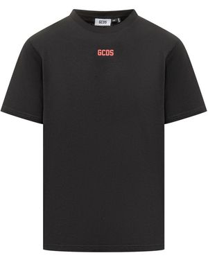 Gcds Cotton T-Shirt With Logo - Black