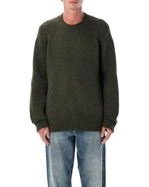 A.P.C. Harris Crewneck Wool Sweater - Green