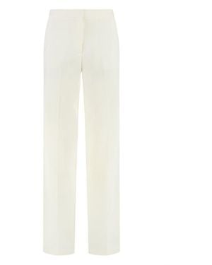 Pinko Jacopone Wide Leg Trousers - White