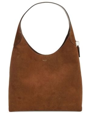 COACH Brooklyn 39 Suede Leather Hobo Bag - Brown