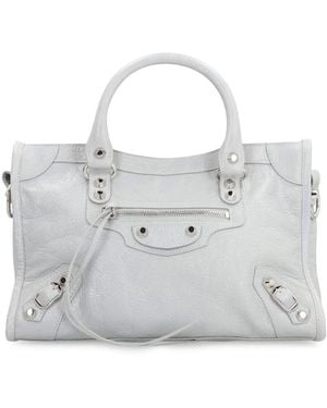 Balenciaga Le City Small Leather Bag - Grey