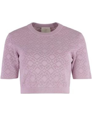 Givenchy Jacquard Knit Top - Purple