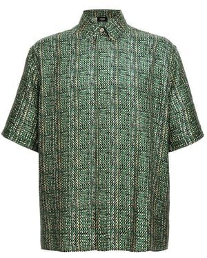 Fendi Silk Shirt, - Green
