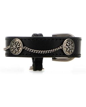 Prada Leather Bracelet - Black