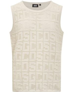 Gcds Macramé Tank Top - Natural