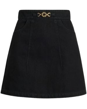Patou A-Line Mini Skirt - Black