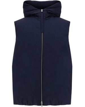Jil Sander Down Vest - Blue