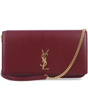Saint Laurent Phone Holder Mo - Red