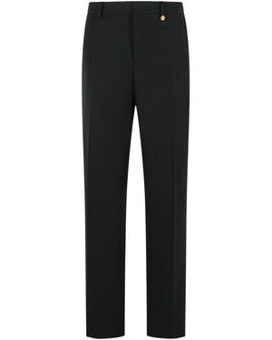 Versace Black Virgin Wool Pants