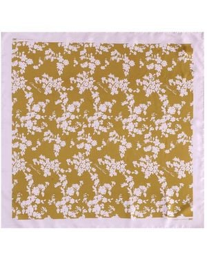 Elisabetta Franchi Curry Quarzo Floral Foulard Scarf - Metallic