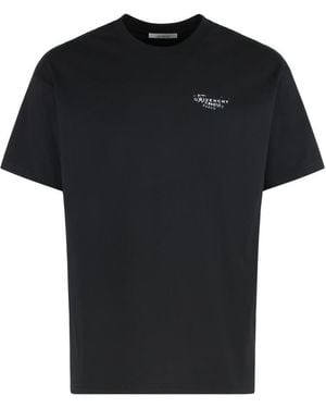 Givenchy Cotton T-Shirt With Print - Black