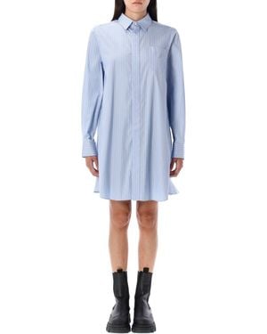 Sacai Striped Shirt Dress - Blue