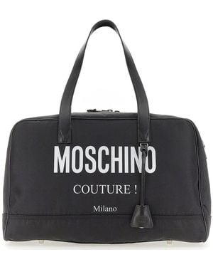 Moschino Nylon Travel Bag - Black