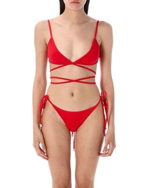 The Attico Bikini Lace - Red