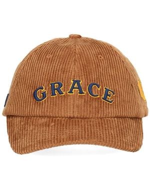 Wales Bonner "Grace" Baseball Cap - Brown