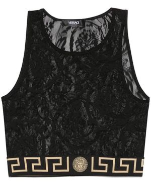 Versace Underwear Top Baroque Jacq Clothing - Black