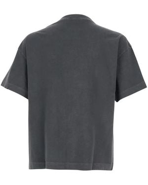 Palm Angels Neck Logo Reg Tee Dark Gray