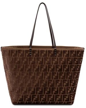 Fendi Roll Large Shopper - Brown