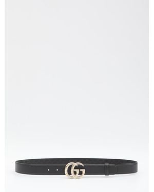 Gucci Gg Marmont Belt - White