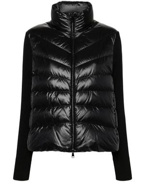 Moncler Padded Wool Cardigan - Black