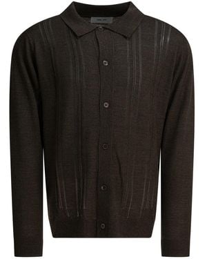 NN07 "Thor" Wool Blend Cardigan - Black