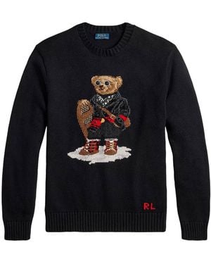 Polo Ralph Lauren Polo Bear Cotton Pullover Clothing - Blue