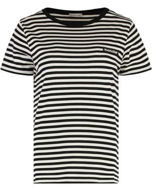 Moncler Cotton Crew-neck T-shirt - Black