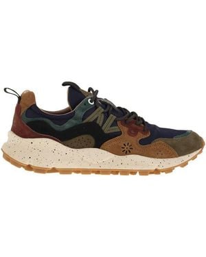Flower Mountain Yamano 3 - Trainers In Suede And Technical Fabric - Black