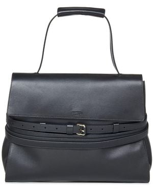 Moschino Tie Me Medium Handbag - Black