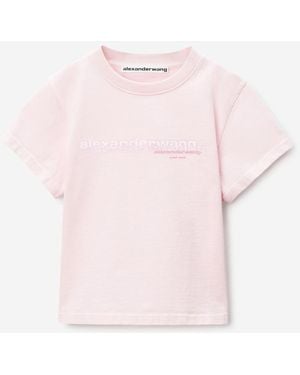 Alexander Wang Cotton Logo T-Shirt - Pink