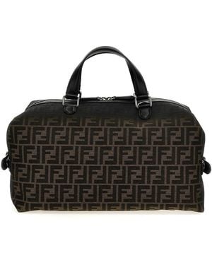 Fendi 'Siesta Medium Ff Eclissi' Travel Bag - Black